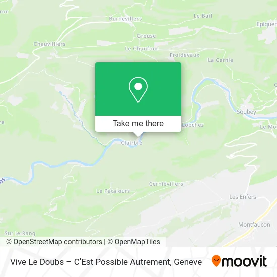 Vive Le Doubs – CʼEst Possible Autrement map