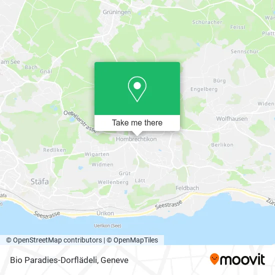 Bio Paradies-Dorflädeli map