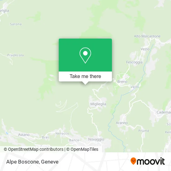 Alpe Boscone map