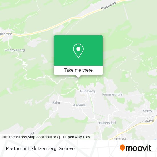 Restaurant Glutzenberg map