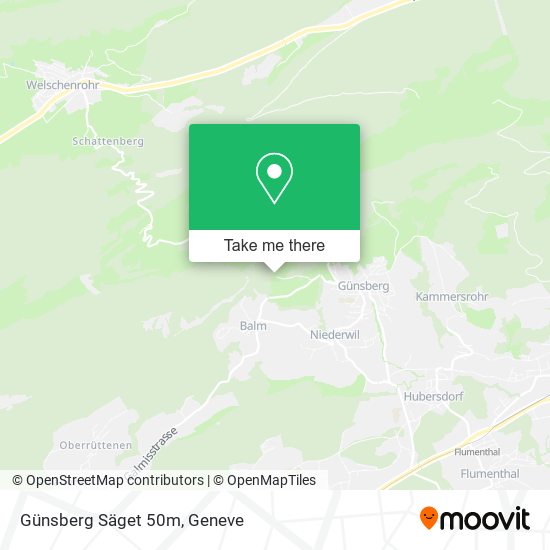 Günsberg Säget 50m map