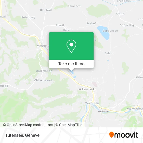Tutensee map