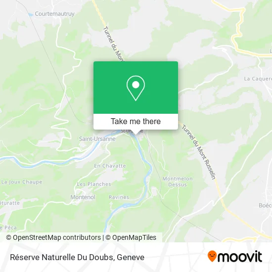 Réserve Naturelle Du Doubs map