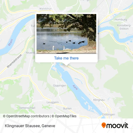 Klingnauer Stausee map