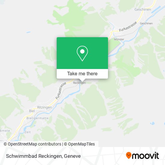 Schwimmbad Reckingen map