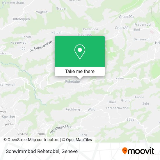 Schwimmbad Rehetobel map