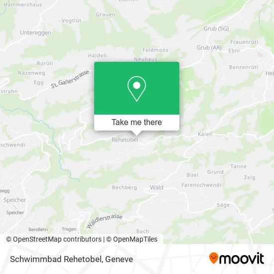 Schwimmbad Rehetobel map