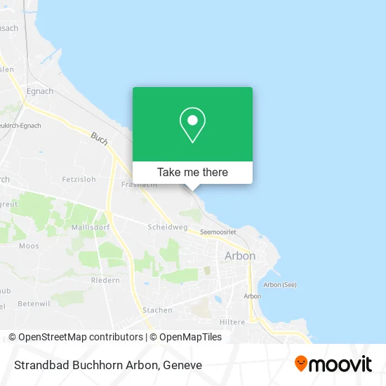 Strandbad Buchhorn Arbon map