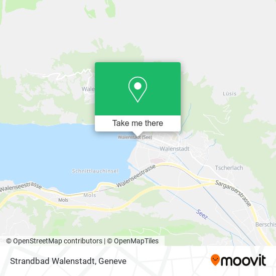 Strandbad Walenstadt map