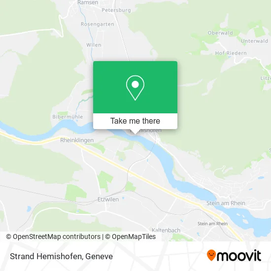 Strand Hemishofen map