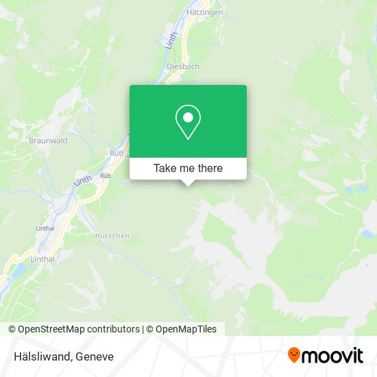 Hälsliwand map