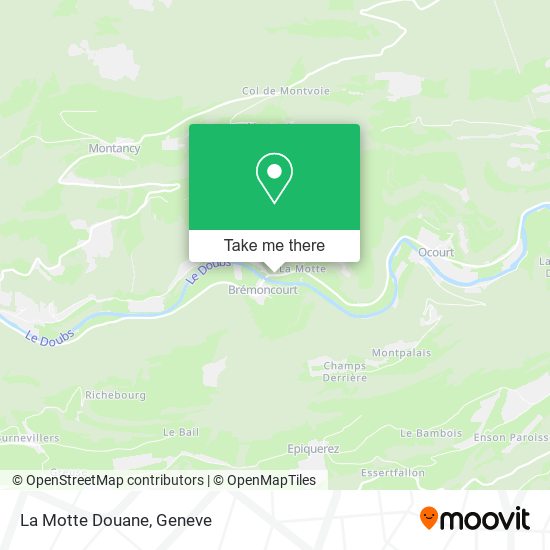 La Motte Douane map