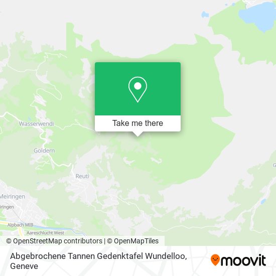 Abgebrochene Tannen Gedenktafel Wundelloo map