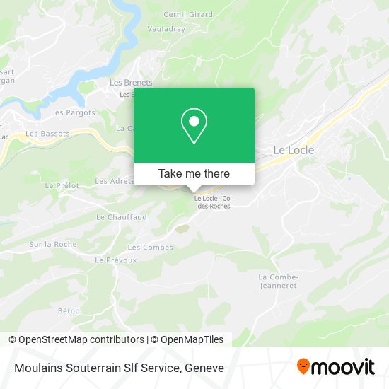 Moulains Souterrain Slf Service map