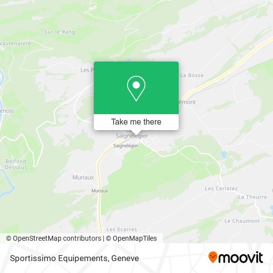 Sportissimo Equipements map