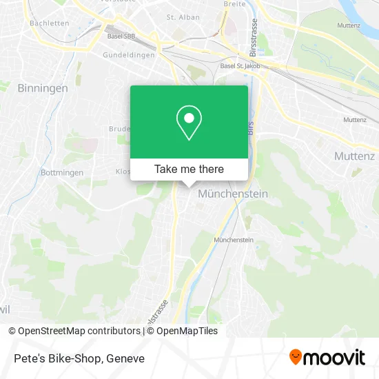 Pete's Bike-Shop map