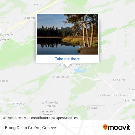 Etang De La Gruère map