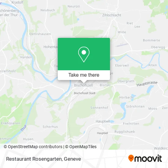 Restaurant Rosengarten map