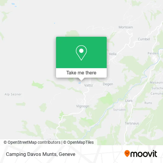Camping Davos Munts map