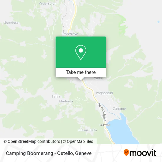 Camping Boomerang - Ostello map