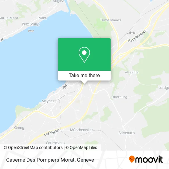 Caserne Des Pompiers Morat map