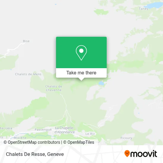 Chalets De Resse map