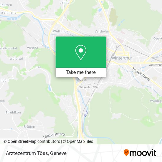 Ärztezentrum Töss map