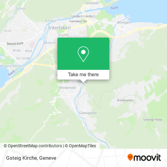 Gsteig Kirche map
