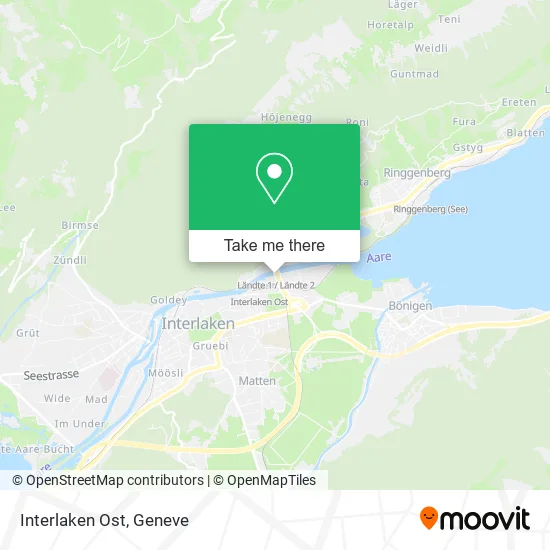 Interlaken Ost map