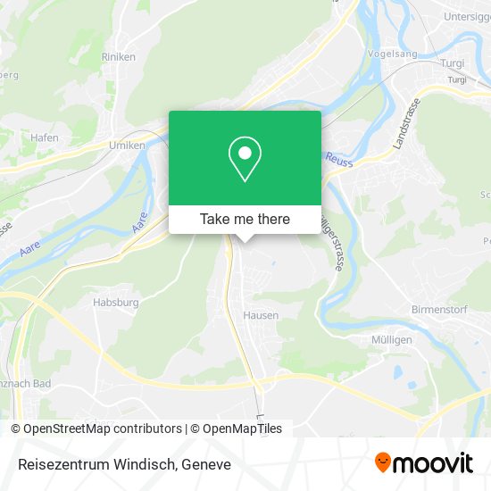 Reisezentrum Windisch map