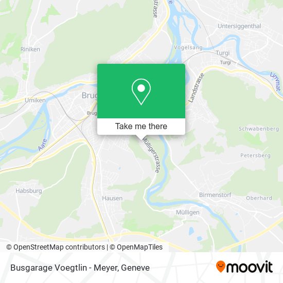 Busgarage Voegtlin - Meyer map