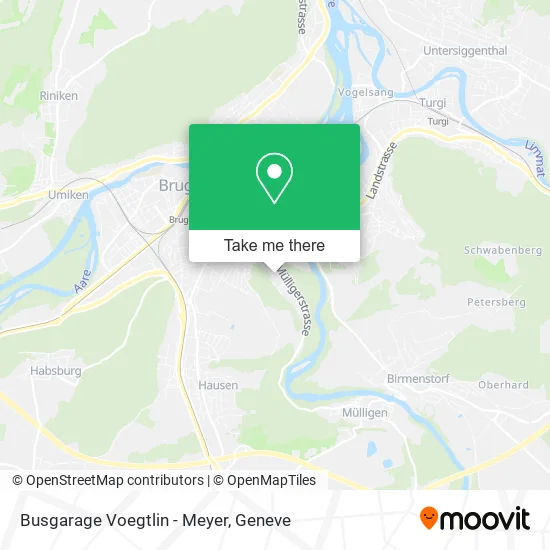 Busgarage Voegtlin - Meyer map