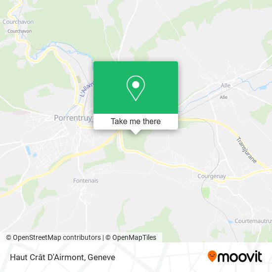 Haut Crât D'Airmont map
