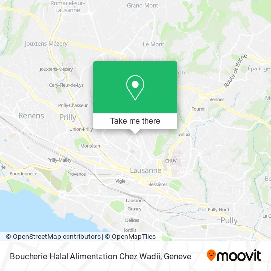 Boucherie Halal Alimentation Chez Wadii map