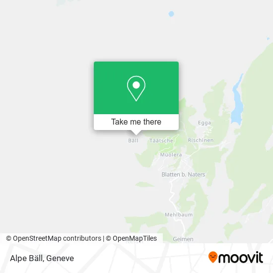 Alpe Bäll map