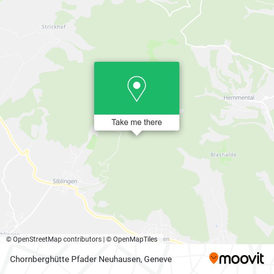 Chornberghütte Pfader Neuhausen map