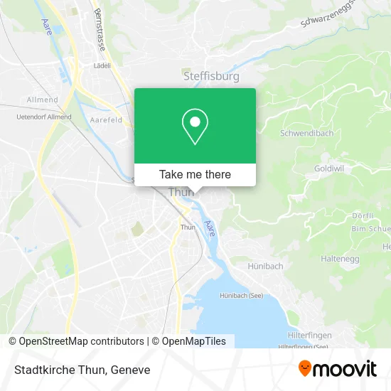 Stadtkirche Thun map