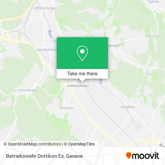 Betriebswehr Dottikon Es map