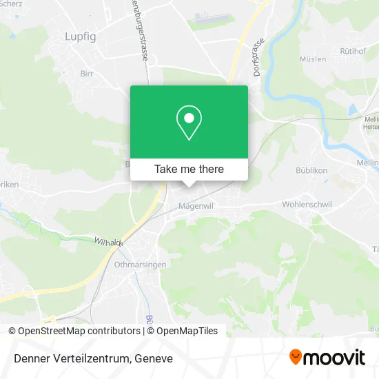 Denner Verteilzentrum map