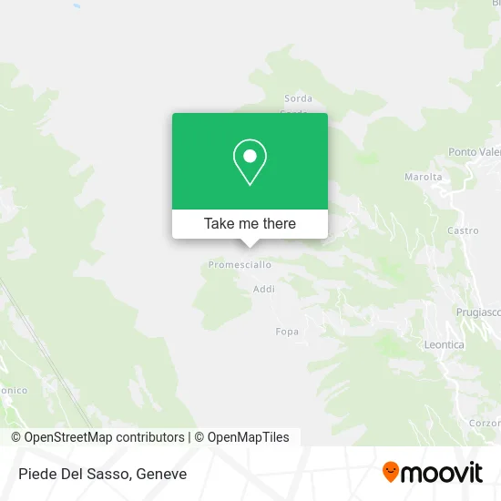 Piede Del Sasso map