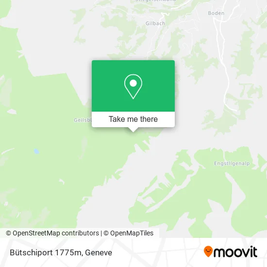 Bütschiport 1775m map