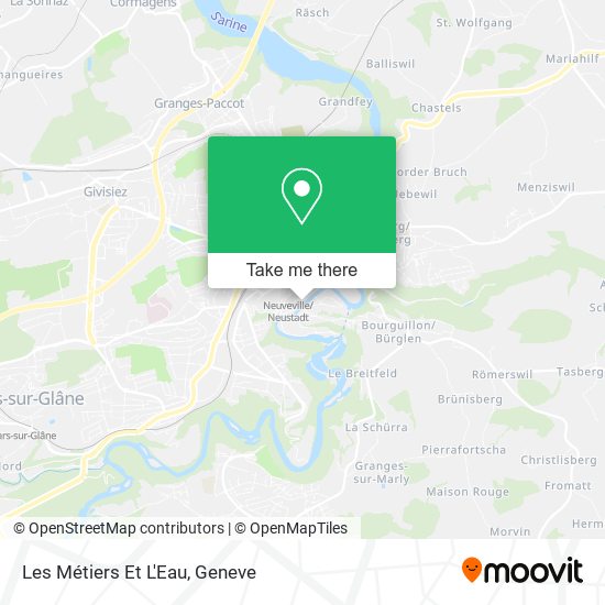 Les Métiers Et L'Eau map