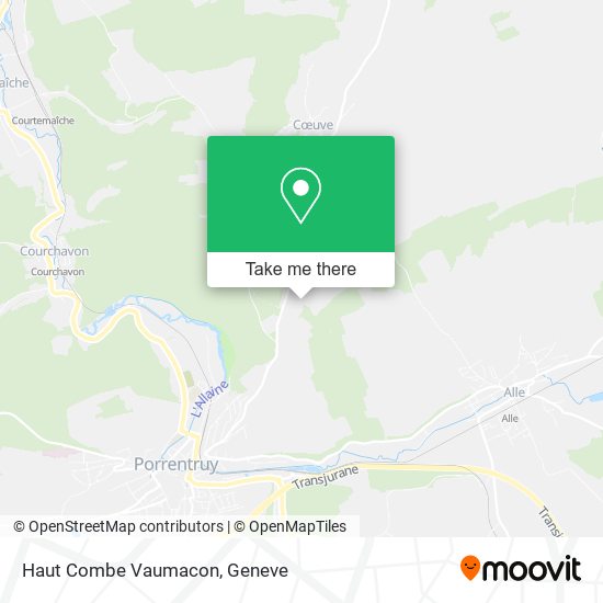Haut Combe Vaumacon map