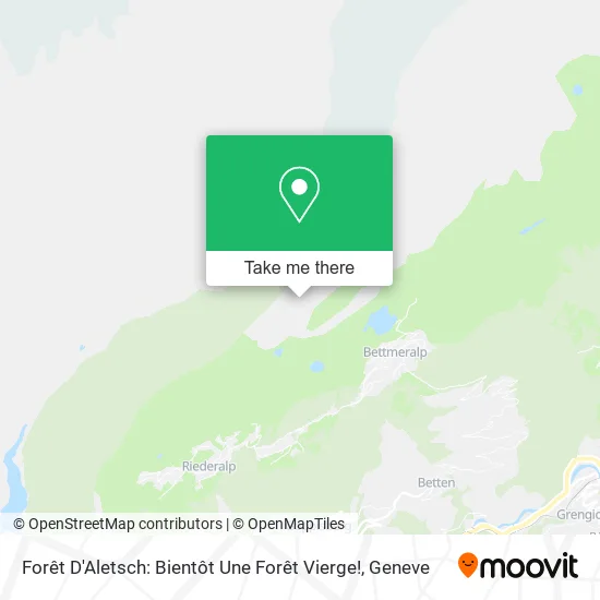 Forêt D'Aletsch: Bientôt Une Forêt Vierge! map