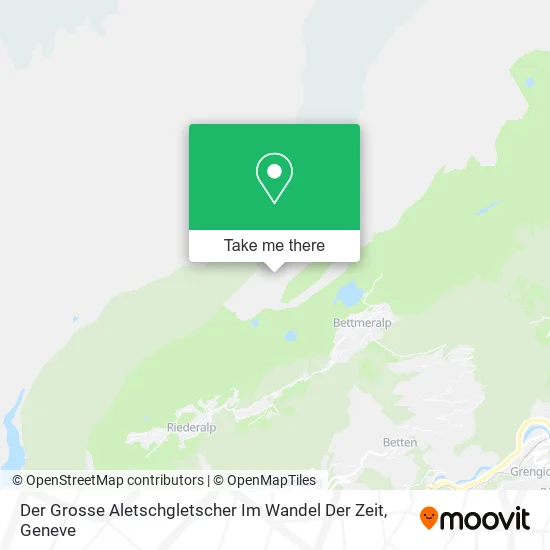 Der Grosse Aletschgletscher Im Wandel Der Zeit map
