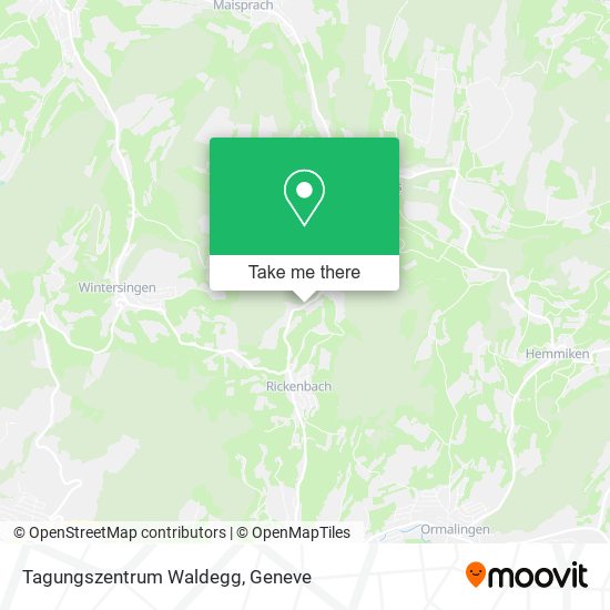 Tagungszentrum Waldegg map