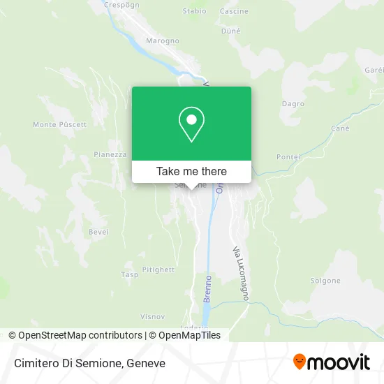 Cimitero Di Semione map