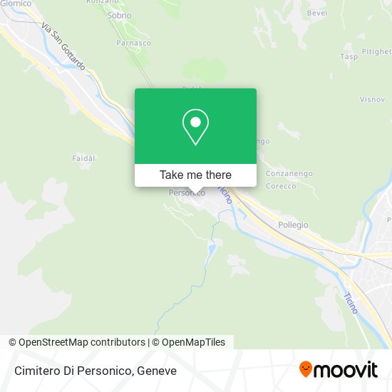 Cimitero Di Personico map