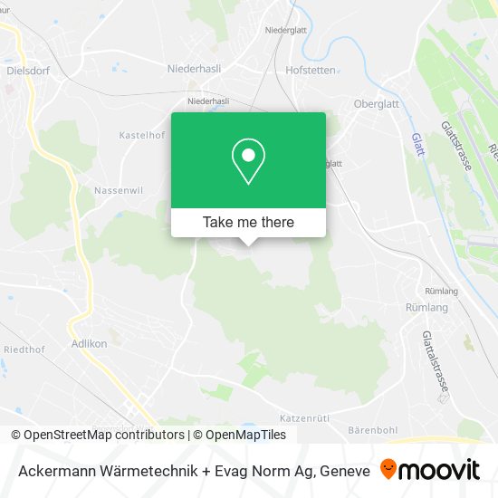 Ackermann Wärmetechnik  + Evag Norm Ag map