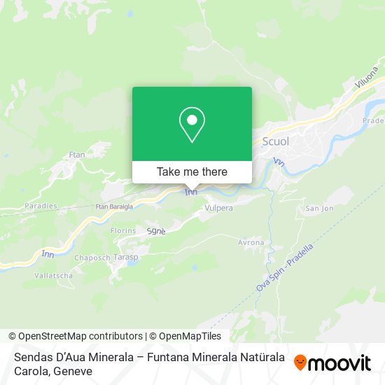 Sendas DʼAua Minerala – Funtana Minerala Natürala Carola map